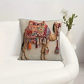 halpa Heitä tyynyt, insertit ja kannet-värikäs kamelikuvioinen tyynynpäällinen 2d-tasapainolla, pehmeä ja mukava polyesterimateriaalista valmistettu koristeellinen tyynynpäällinen maalaistalon autotoimiston olohuoneen kodin aksenttiin