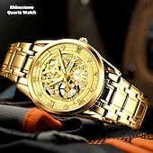 levne Quartz hodinky-Pokročilé pánské náramkové hodinky módní pánské quartz hodinky módní kalendář luminiscenční ciferník nejlepší volba dárku pro muže