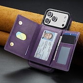 economico Cover per iPhone-telefono Custodia Per iPhone 17 Pro Max 17 Air 16 15 14 Pro Max Plus 13 Pro Max Custodia Portafoglio con Supporto Resistente agli urti Retrò Pelle PU