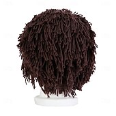 Недорогие Карнавальные парики-Карнавальный парик 2026 Красный Черный Белый Прямой Короткие Синтетический фестивальный парик Вторник на масляной неделе Парад Волосы для косплей-костюма для Мужчины