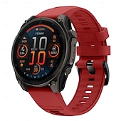 abordables Correas de reloj Garmin-Correa de silicona Quickfit de 22 mm y 26 mm para relojes inteligentes Garmin Fenix 7X, 7 Solar, 6X, 6 Pro, 5, 5X Plus, 3, 3H y Epix.