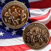  Old F*ckers Club – elinikäisen jäsenyyden kolikko – hauska keräilykolikko, vitsilahja miehille &naiset, retrohuumorin matkamuisto, juhlalahja, erikoismetallikolikko, ainutlaatuinen ystävyysmuisto