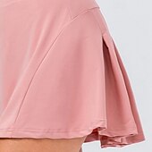 economico Gonne e Skorts da Donna-Per donna Tinta unita Gonna casual Gonne da tennis Gonne a pieghe Gonna sportiva Elastico Traspirante Tennis Pickleball Yoga Pantaloni Nero Bianco Rosa Abbigliamento da tennis