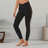 cheap Plain Leggings-Women's Leggings Fashion Streetwear Basic Full Length High Waist Plain Cut Out Comfy Soft Comfortable Stretchy Outdoor Yoga Street Black Fuchsia Gray Spring Fall Skinny