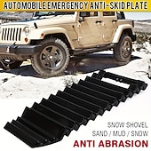cheap Car Body Decoration &amp; Protection-4PCS Multi-functional Portable Tire Rubber Snow Traction Pads Durable and Wear-resistant Outdoor Rescue Pads Anti-slip Sturdy Mats Essential Auto Accessories for Mud Desert Snow and Ice Winter