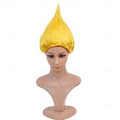 baratos Perucas de Carnaval-Peruca de Carnaval 2026 Rosa Vermelho Azul Liso Curto Peruca sintética para festivais Mardi Gras Parada Cabelo para fantasia de cosplay para Feminino