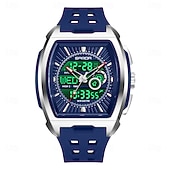 baratos Relógios Quartz-Relógio Esportivo Quartz de Duplo Display SANDA 5118 Moda À Prova D'Água Multi Funcional Luminosa Cronógrafo Calendário Relógio Masculino
