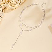 abordables Colliers et pendentifs-1 pièce Collier pendentif Collier For Femmes Diamant synthétique Rue Cadeau Quotidien Alliage Gland