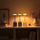 cheap Table Lamps-Rechargeable Cordless LED Table Lamps Touch Sensor Light, 3-Levels Portable Dimming Wireless Battery Operated Lamp,Night Light/Restaurant Table/Outdoor/Coffee/Bar