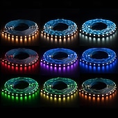 お買い得  リモコンコントロール-2.5m 5メートル 7メートル ライトセット 60 LED 5050 SMD 12mm 1セット RGB LEDストリップライト パーティー ホリデー 接続可 110-240 V 24 V