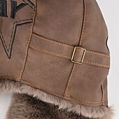 cheap Men's Hats-Men's Trapper Hat Winter Hats Brown khaki Polyester Fleece Fashion Modern Contemporary Daily Wear Date Star Thermal Warm Windproof