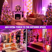 cheap Plug String Lights-Christmas Tree Decorative String Lights Fairy String Lights 8 Function Low Voltage Safety Plug in Holiday Wedding Party Atmosphere Decorative Lights Props 10/20/30/50/100 meters