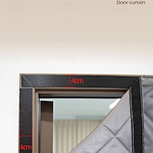 billiga Skärm för fönster och dörr-magnetisk flugnätsdörr, tjock isolerad vinterdörrgardin, magnetisk självstängande nät, vindtätt köldskydd, ljudisolerad hemingång, varm bomullshängande panel för dörrar