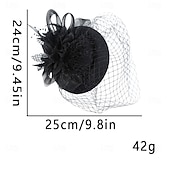 levne fascinátory-Čelenka Látka 30. léta Svatební Čajový dýchánek Dostih koktejl Elegantní Vinobraní S Peří Tyl Přílba Pokrývky Hlavy