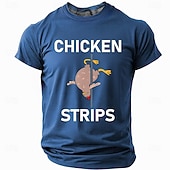  Funny Chicken Strips T-shirt, Hilarious Pole Dancing Chicken Graphic Tee, Farm Animal Pun Shirt for Men, Chicken Humor Gift, Farmer Joke Apparel, Sizes S M L XL XXL XXXL