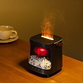 cheap Humidifiers &amp; Dehumidifiers-Air Spray Humidifier with Essential Oil Fragrance Expansion Function Adjustable Seven Color Light Suitable for Home Bedroom and Holiday Gifts Bedroom Rain Humidifier Desktop Humidifier Living Roo