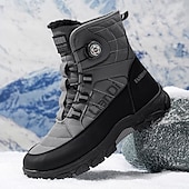abordables Bottes d'hiver et de neige-Bottes de neige blanches pour hommes – confortables et élégantes, idéales pour la randonnée hivernale, les sports de plein air et les conditions de froid extrême.