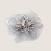 abordables Fascinateurs-Coiffe Tulle Chapeau Fedora Mariage Fête du thé Course de Chevaux Cocktail Élégant ancien Avec Tulle Casque Couvre-chef