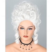 cheap Historical Wigs-18th Century Colonial Wig for Adult Women Victorian Queen for Carnival Festival Party