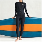 Χαμηλού Κόστους Rash Guards One Pieces-Γυναικεία Προστατευτικό εξάνθημα 2 τεμαχίων Παντελόνι μαγιό Μπλούζα για σέρφινγκ Αλφάβητος UPF50+ Αναπνέει Μακρυμάνικο Μαγιό Σέρφινγκ Κανό Ψαροντούφεκο Άνοιξη