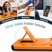 cheap Samsung Cases-Phone Case For Samsung Galaxy S25 Ultra Plus S25 Edge S24 S23 S22 A36 A26 A16 A55 5G A35 5G Back Cover with Stand Holder Shockproof Armor PC PU Leather