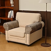 Недорогие Чехол для дивана-Эластичный водонепроницаемый матовый чехол из искусственной кожи на подлокотник дивана, нескользящий защитный чехол для подлокотника дивана, прочный защитный чехол для мебели для использования в