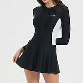 levne Rash guardy One Piece-Dámské Ochrana proti vyrážce Plavky Blokování barev UPF50+ Prodyšné Plavky Surfování Kanoe Šnorchlování Jaro