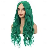cheap Carnival Wigs-Carnival Wig 2026 Red Black Blue Curly Long Synthetic Festival Wig Mardi Gras Parade Cosplay Costume Hair for Women