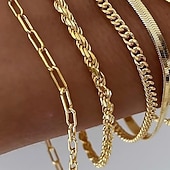 preiswerte Armbänder &amp; Armreifen-Damen Kettenarmband Klassisch Kugel Mode Kupfer Armband Schmuck Weiß / Gold Für Ferien Date Festival