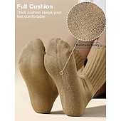 זול גרביים לבית-גרביים רפויות לנשים, גרבי מגפיים מרופדות לבנות, סרוגות עבות ואריכות ימים, אופנתיות רחוב, אופנתי, סתיו חורף, קז'ואל, ספורטיבי, חמים ונעימים, גרביים לנשים