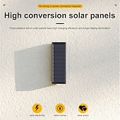 baratos Candeeiros Luzes de Exterior-Conjunto de 4 luminárias solares de parede para exterior, à prova d'água, para pátio, jardim, varanda, cerca ou alpendre, ideais para decoração de Natal e feriados.