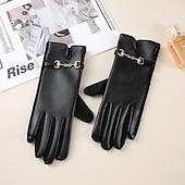 Недорогие Перчатки-Жен. 1 пара С пальцами / Зимние Активный / Уличный стиль Перчатки - Полотняное плетение Стильные