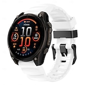 abordables Correas de reloj Garmin-Correa de silicona Quickfit de 22 mm y 26 mm para relojes inteligentes Garmin Fenix 7X, 7 Solar, 6X, 6 Pro, 5, 5X Plus, 3, 3H y Epix.