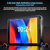 baratos Premium-Relógio inteligente Lokmat Appllp Max de 2,88 polegadas com 4G LTE, pedômetro, calendário e câmera, compatível com dispositivos móveis, unissex, com classificação IPX-4 e caixa de 32 mm.