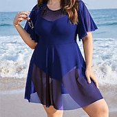 economico Surfing Tankinis &amp; Bikinis-Per donna Top sottomuta Costume da bagno Costume da Bagno Floreale Costumi da bagno Nero / bianco Nero Protezione UV Controllo addominale Surf Spiaggia Vacanze Estate Taglie Forti