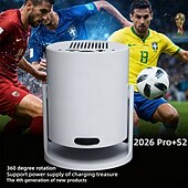 رخيصةأون بروجيكتورات-بروجكتور HY300 Pro S2 4K سينما منزلية بروجكتور خارجي هدية عيد الحب