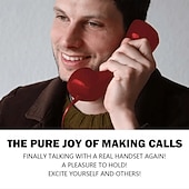 Недорогие Подарки-Ретро-телефонная трубка типа C, проводной приемник для смартфона, классическая телефонная гарнитура с микрофоном, шумоподавлением, Plug and Play для использования в офисе и дома