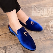 economico Mocassini-mocassini da uomo in velluto bordeaux - eleganti scarpe slip-on con tessuto lussuoso, perfette per eventi formali, matrimoni e occasioni eleganti