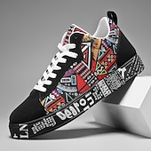 economico Sneakers Casual-sneakers casual rosse da uomo: alla moda e comode, perfette per l'uso quotidiano, lo street style e le uscite informali