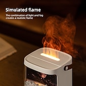 cheap Humidifiers &amp; Dehumidifiers-Air Spray Humidifier with Essential Oil Fragrance Expansion Function Adjustable Seven Color Light Suitable for Home Bedroom and Holiday Gifts Bedroom Rain Humidifier Desktop Humidifier Living Roo