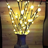 Недорогие Декоративные огни-Круглый Беспроводной Включение  Выключение Хэллоуин Питание от батареек AA 1 шт.