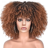 cheap Carnival Wigs-Carnival Wig 2026 Blonde Pink Red Afro Afro Curly Short Synthetic Festival Wig Mardi Gras Parade Cosplay Costume Hair for Women