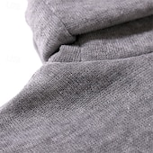 tanie sweter męski sweter-Męskie Sweter Sweter sweter Prążkowany Robić na drutach Zwykłe topy Dzianiny Dopasowany krój Równina Golf Dzianina Nowoczesny Codzienny Dzienne zużycie Odzież Jesień i zima Wino Czarny S M L