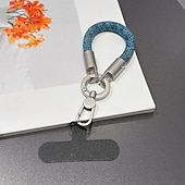 abordables Correas para el teléfono y muñequeras-Nueva correa para teléfono con clip, pulsera y clip, resistente y duradera. &amp;Cordón para cámara unisex antipérdida, correa de muñeca corta para teléfono, nuevo cordón giratorio de una pieza con cierre