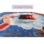 cheap Ugly Sweaters-Ugly Christmas Sweater Men's Cartoon Santa Claus Print Pullover Sweater Jumper Knitwear Crewneck Casual Vacation Daily Knitting Keep Warm Long Sleeve Spring Fall Winter Lake blue Red Blue