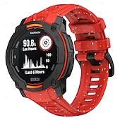 olcso Garmin óraszíjak-Óraszíj mert Garmin Ösztön 3 Szilikon Csere Szíj Állítható Sportszíj Modern csat Virágos Nyomtatott Karszalag
