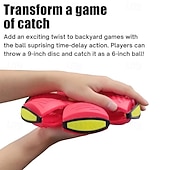 ieftine Jucării interactive-farfurie zburătoare cu minge pentru câini, farfurie magică portabilă, OZN pentru copii în aer liber și interior