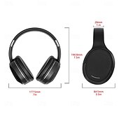 levne Sluchátka do uší a přes uši-A3 bezdrátová Bluetooth sluchátka přes uši HiFi stereo skládací sluchátka s mikrofonem AUX/TF/BT režimy měkké ušní chrániče kompatibilní s IOS  iPhone valentýnský dárek