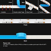 cheap Remote Control-FCOB COB WS2812B IC RGB LED Strip DC5V (Optional Bluetooth Smart APP Controller) 3.2-16.4FT Individual Addressable 420Pixel/m  10IC Dream Color IP30 Non-Waterproof High Density Light 0.32in Width