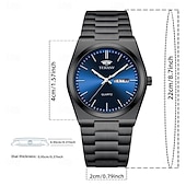 cheap Quartz Watches-Advanced Men&#039;s Wristwatch Fashionable/business Men&#039;s Quartz Watch Date Calendar Display Stainless Steel Case Strap The Best Gift Choice for Men